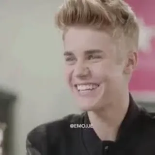 😂 Justin Bieber GEMOJIJE person, celebrity, singer, Justin Bieber, face telegram sticker