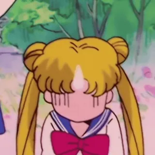 🌙 Sailor Moon Anime, Huilend, Verdrietig, Sailor, Maan telegram sticker