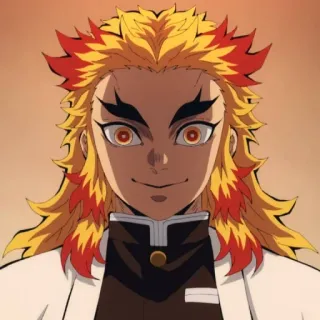 🔥 Rengoku Kyoujurou Demon Slayer rengoku, anime, demon slayer, charakter, kyojuro, flammen-hashira whatsapp sticker