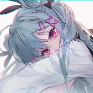 😶 Anime, Ragazza, Cartone animato, Manga, Carino, Opera d'arte, Illustrazione telegram sticker
