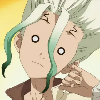 🗿 Senku Ishigami Dr. Stone anime, senku, dr. stone, funny, character telegram sticker
