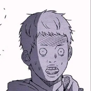 🈯 shocked expression, anime, cartoon, surprise telegram sticker