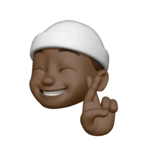 🤞 Emoji, Dedos cruzados, Sorte, Boa sorte, Memoji telegram sticker