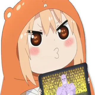 😗 anime, cartoon, cute, funny, character, sticker telegram sticker
