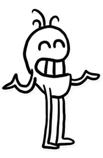 😇 мультфильм, персонаж, рисунок, иллюстрация, наклейка telegram sticker