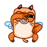 🕺 мультфильм, кот, животное, стикер whatsapp sticker