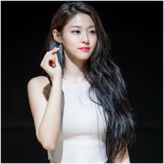 ❄️ mujer, asiática, belleza, retrato, coreana, chica, actriz telegram sticker
