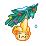 Yeti on Holidays telegram stickers
