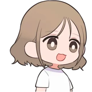 😳 Аниме, Манга, Мультфильм, Девушка, Милый, Чиби telegram sticker