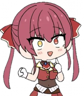 👆 animé, dessin animé, femme, personnage telegram sticker