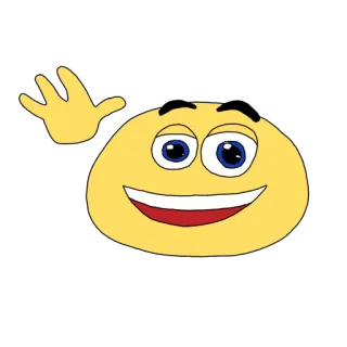 🤗 Emoticon, Smiley, Desenho animado, Saudação whatsapp sticker