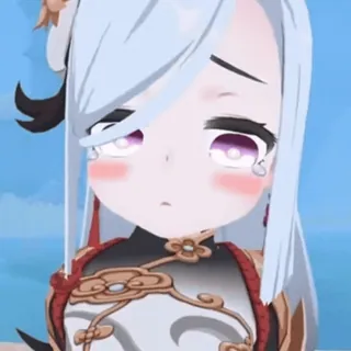 😭 Shenhe Genshin Impact Shenhe, Genshin Impact, anime, video game, karakter, imut whatsapp sticker