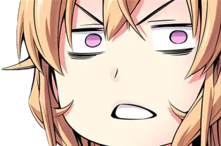 😟 Anime, Mangá, Expressão, Desenho animado, Irritado, Chocado, Confuso telegram sticker