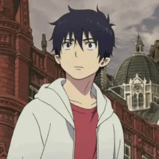 ☁️ Rin Okumura Blue Exorcist Anime, Manga, Blue Exorcist, Rin Okumura, Shonen telegram sticker