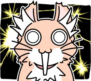 😱 Cartoon, Tier, Hamster, Lustig, Süß, Sticker whatsapp sticker