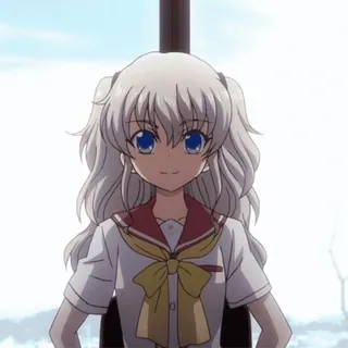 🤬 Nao Tomori Charlotte Anime, Garota, Charlotte, Nao Tomori, Uniforme escolar whatsapp sticker