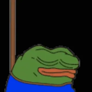 🚏 Pepe the Frog Pepe la grenouille, Mème, Culture Internet, Triste, Offensant, Symbole de haine whatsapp sticker