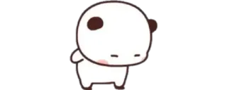 👑 carino, panda, cartone animato, adesivo, personaggio, animale telegram sticker