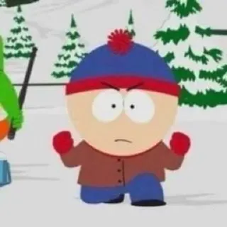 😠 Stan Marsh South Park Cartoon, TV Serie, Comedy, Stan Marsh, South Park telegram sticker