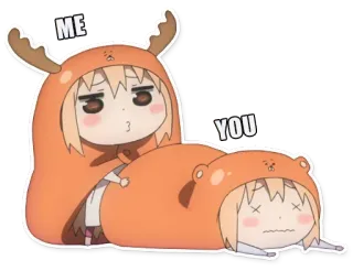 🙂 ME YOU cartoon, character, anime, funny, cute telegram sticker