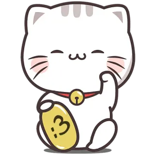 Милашка-кэт @Nyasticks whatsapp stickers