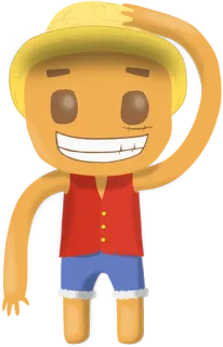 😃 Monkey D. Luffy One Piece one piece, luffy, anime, manga, cappello di paglia, cartoni animati telegram sticker