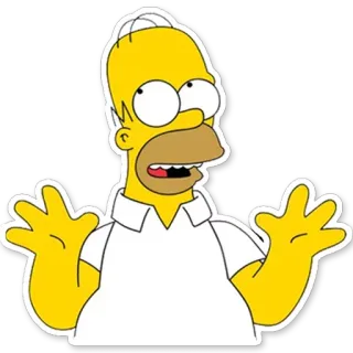 😋 Homer Simpson The Simpsons Cartoon, Homer Simpson, Die Simpsons, Lustig, Figur telegram sticker