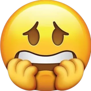 😱 อีโมจิ, กังวล, ประหม่า, เป็นห่วง, หวาดกลัว, กลัว telegram sticker
