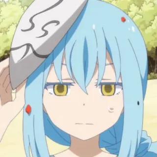 😓 Rimuru Tempest That Time I Got Reincarnated as a Slime Anime, Moi, quand je me réincarne en Slime, Rimuru, Tempest, Isekai, Manga, Slime telegram sticker