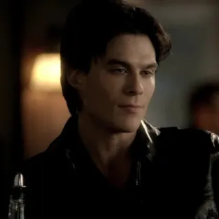 🩸 Damon Salvatore The Vampire Diaries vampire, TV series, Damon Salvatore, character, Ian Somerhalder, male, portrait telegram sticker