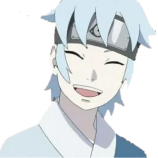 😄 Mitsuki Anime, Boruto, Ninja, Postać, Uśmiechnięty telegram sticker