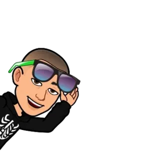 🌟 Kartun, Avatar, Kacamata hitam, Seni digital, Potret telegram sticker