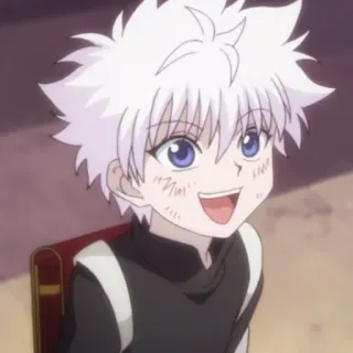 🍶 Killua Zoldyck Hunter x Hunter Anime, Desenho animado, Killua, Killua Zoldyck, Hunter x Hunter, Personagem, Menino telegram sticker