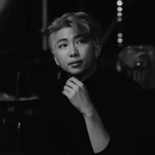 ⛓ RM RM, BTS, K-Pop, cantor, masculino, retrato telegram sticker