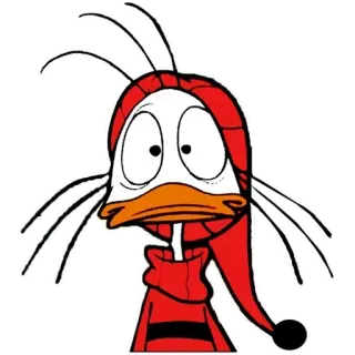😳 Alfred J. Kwak papero cartone animato, cappello rosso, personaggio animato, bambini, Alfred J. Kwak whatsapp sticker