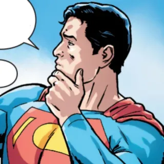 🦯 Superman супергерой, комикс, DC Comics, Man of Steel, Кларк Кент telegram sticker