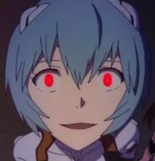 👾 Rei Ayanami Neon Genesis Evangelion Anime, Rei Ayanami, Evangelion, Charakter, Manga, Neon Genesis Evangelion telegram sticker