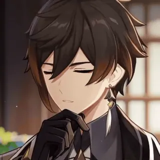 🪨 Zhongli Genshin Impact anime, genshin impact, zhongli, character, video game telegram sticker