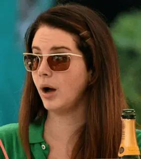 😐 Lana Del Rey cantora, mulher, óculos de sol, Lana Del Rey telegram sticker