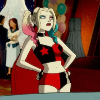 🎪 Harley Quinn 할리 퀸, DC 코믹스, 만화 캐릭터, 악당 telegram sticker