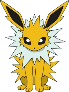 ⚡️ Jolteon Pokemon jolteon, pokemon, listrik, anime, video game whatsapp sticker
