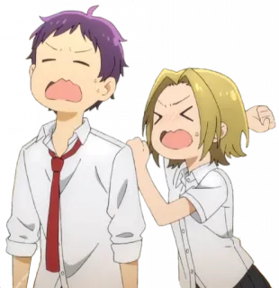 🤛 Anime, Soco, Irritado, Frustrado, Chateado, Desenho animado telegram sticker