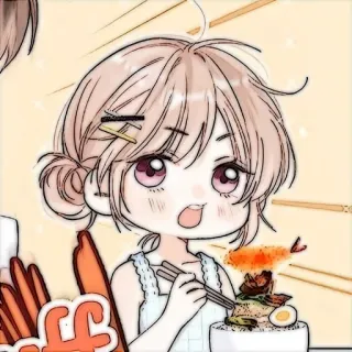 🍓 치비, 애니메이션, 요리, 라멘, 귀여운, 만화, 카와이 telegram sticker