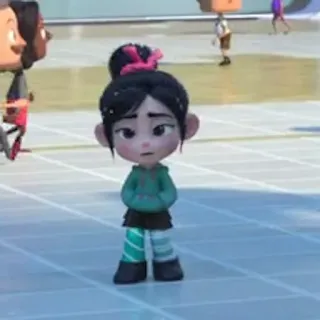 👾 Vanellope von Schweetz Wreck-It Ralph Cartoon, Animation, Disney, Ralph reichts, Vanellope, Vanellope von Schweetz whatsapp sticker