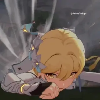 💛 Lumine Genshin Impact AnimeTeddys Anime, Videojuego, Genshin Impact, Lumine, Aventura, RPG de Acción, Fantasía telegram sticker