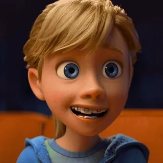 😖 Riley Andersen Inside Out cartoon, animation, character, girl, inside out, riley andersen telegram sticker