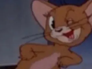 😉 Jerry Mouse Tom and Jerry dessin animé, souris, drôle, classique, animation, personnage whatsapp sticker