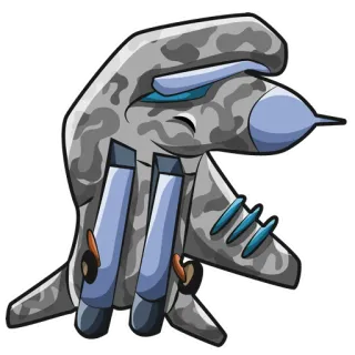 🤭 Flugzeug, Tarnung, Hand, Rakete, Waffe telegram sticker