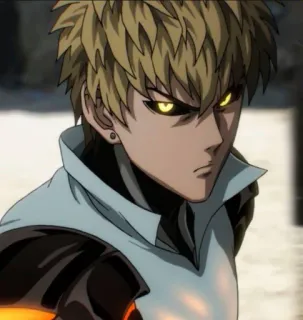 🥊 Genos One-Punch Man Genos, One-Punch Man, Anime, Cyborg, Bohater, Walka telegram sticker