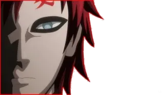 😠 Gaara Naruto anime, cartoon, Gaara, Naruto, ninja telegram sticker